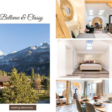 Bellevue & Classy Mountain View Apartment Kandersteg Buitenkant foto