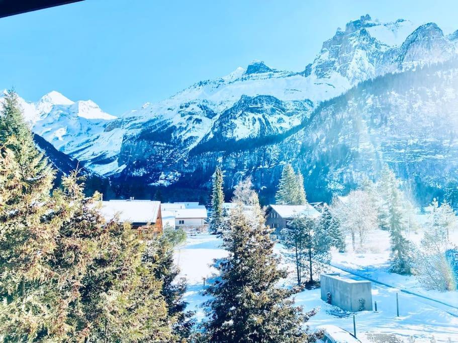 Bellevue & Classy Mountain View Apartment Kandersteg Buitenkant foto